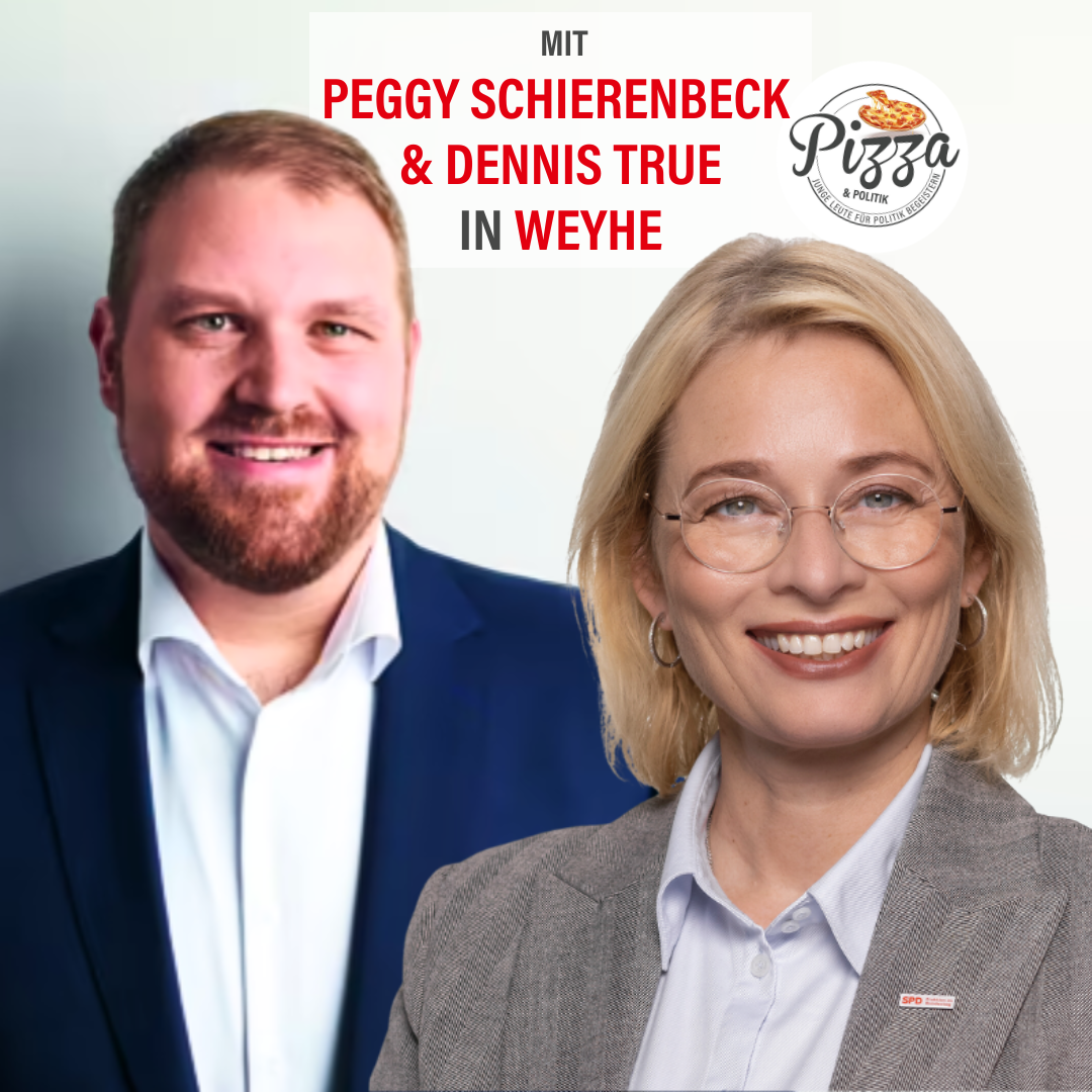 Pressemitteilung: Politik und Pizza – Jugendliche und junge Erwachsene sind am 29. Juni 2023 ab 18:30 Uhr an der Alten Weser in Weyhe eingeladen 